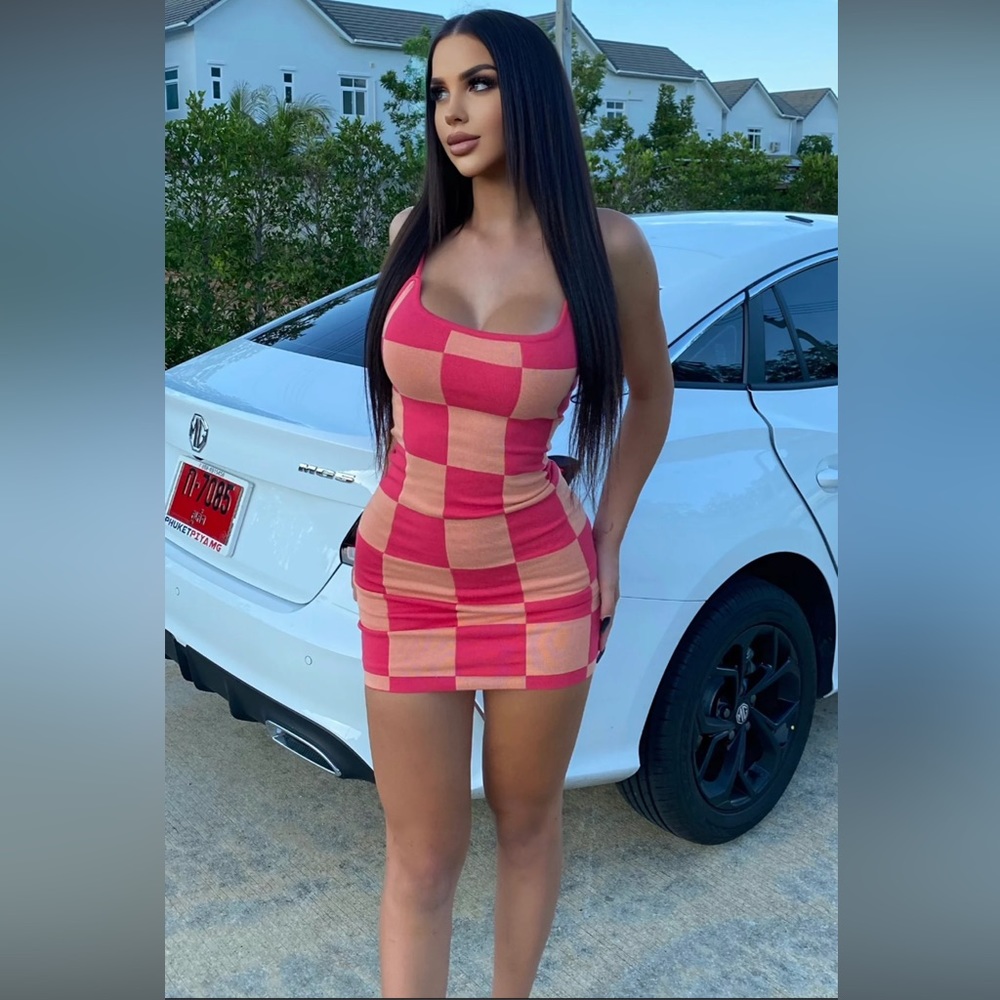 Checkered Mini Dress